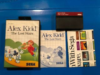 Alex Kidd: The Lost Stars Complete Sega Master Sms Rare