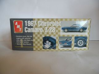 AMT 31518 RARE 1/25 Scale 1967 Chevrolet Camaro Z - 28 but Open Box 2