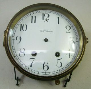 Antique Seth Thomas 48q Beehive Shelf Mantel Clock Movement Porcelain Dial Parts