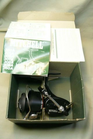 Mitchell 300a Red Line Fishing Reel With Paperwork & Box