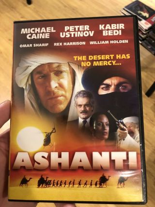 Ashanti (dvd,  2005) Michael Caine Oop Adventure Very Rare
