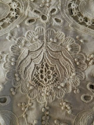 Victorian Battenburg Lace Collar,  Cream Color,