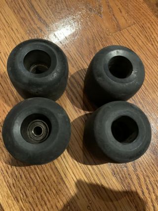 Powel Peralta Vintage Skateboard Wheels Bones Three 85a Black 80’s