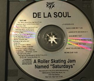 De La Soul - A Roller Skating Jam Named “saturday’s” Rare 8 Trk Maxi ‘91 Oop Cd
