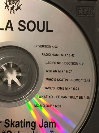 De La Soul - A Roller Skating Jam Named “Saturday’s” Rare 8 Trk Maxi ‘91 OOP CD 2