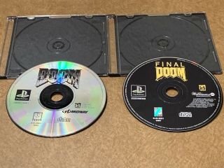 Doom & Final Doom (sony Playstation 1,  2,  3 1996) Rare Disc Only Ps1 Ps2 Ps3