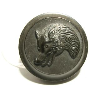 Goodyear Rubber Button Wolf ' s Head N.  R.  Co.  Goodyear ' s 1851 P=T 1851 Black 2