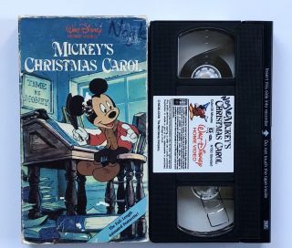 Walt Disney Mickey’s Christmas Carol (vhs,  1983) Rare 1st Video Release