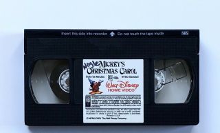 WALT DISNEY Mickey’s Christmas Carol (VHS,  1983) Rare 1st Video RELEASE 2