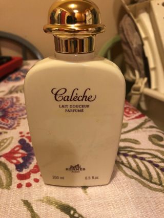 Vintage Caleche Hermes 6.  5 Fl Oz Perfumed Body Lotion 90 - 95 Full Rare