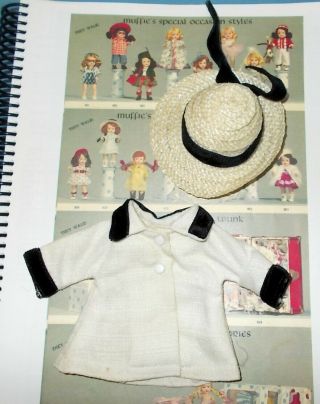 8 " Nancy Ann Muffie Doll Coat & Hat Sunday Best Dressed For Church 810 1954
