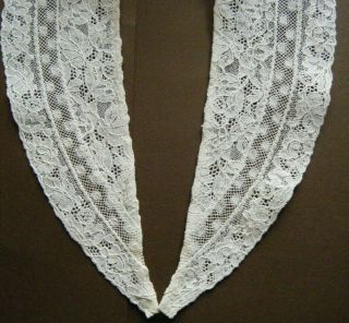 Old Edwardian Time Collar Alencon Lace Hand Done &design Combo W Valenciennes