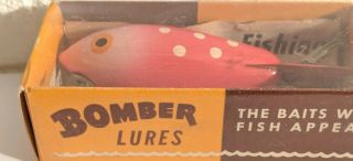 VINTAGE BOMBER WOOD LURE AND BOX 2