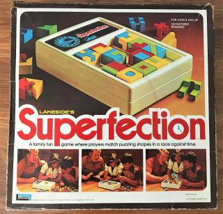 Rare Superfection Vintage 1975 Lakeside Board Game 100 Complete &