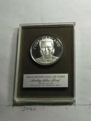 Judy Garland Movie Star Hollywood Hall Of Fame Very Rare Silver Coin Case
