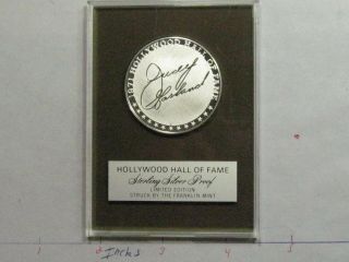 JUDY GARLAND MOVIE STAR HOLLYWOOD HALL OF FAME VERY RARE SILVER COIN CASE 2