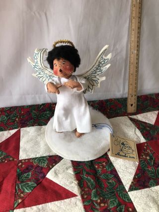 Rare Annalee African American Angel Doll Figure Vintage 1994 Christmas