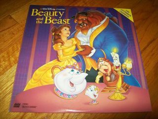 Beauty And The Beast 2 - Laserdisc Ld Widescreen Format Cav Walt Disney Very Rare