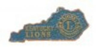 Lions Club Pins - Kentucky 1966 Blue Rare
