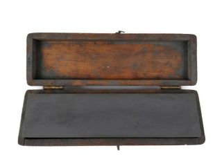 Vintage/antique Sharpening Stone W/original Wooden Box