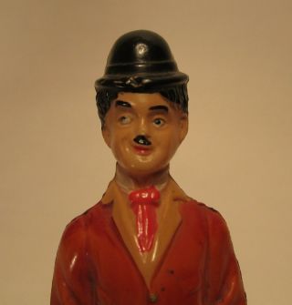 Vtg Antique Charlie Chaplin Celluloid Figure Toy The Tramp Figurine Japan 5 1/2 "