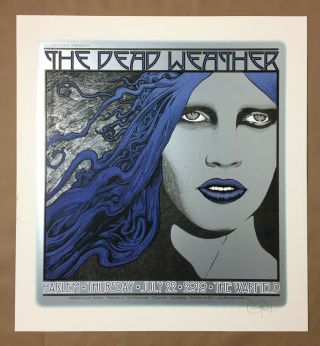 The Dead Weather Concert Poster Chuck Sperry Rare S/n 136/150 Jack White 23x25