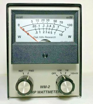 Vintage - Rare - Oak Hills Research Qrp Wm - 2 Wattmeter 10w 1w 100mw Vg