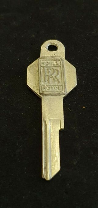 Very Rare Vintage Rolls Royce Car Key Pewter Keyring
