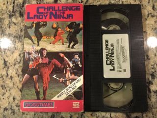 Challenge Of The Lady Ninja Rare Oop Vhs Not On Dvd 1987 Martial Arts Action