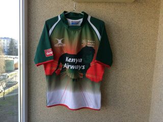 Kenya Rugby Union Shirt Xl Jersey Gilbert Camiseta Rare