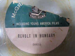 16mm Revolt In Hungary.  B/w.  Rare Documentary Short Film