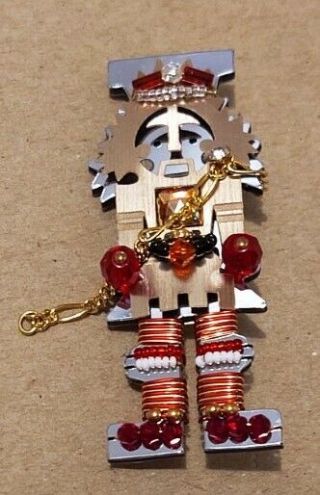 Liztech Rare Retired 2010 Nutcracker Brooch / Pin Signed & Dated With Card