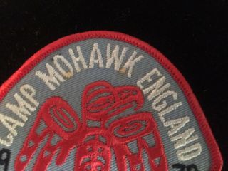 Vintage BSA Camp Mohawk England 1970 15th Anniversary Patch Boy Scouts Rare 5 2
