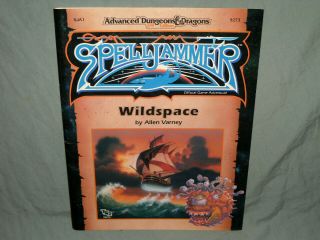 Ad&d 2nd Ed Spelljammer Adventure - Sja1 Wildspace (rare And With Map)