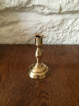A Small Vintage Antique Solid Brass Candlestick,  Candle Holder