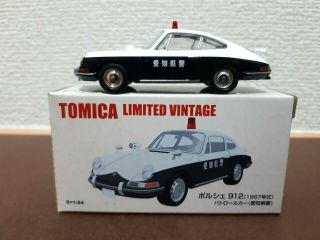Rare Tomytec Tomica Limited Vintage Porsche 912 Police Car