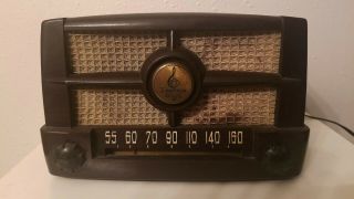 Rare Vintage Emerson Bakelite Tube Radio Model 587a Parts Or Restoration