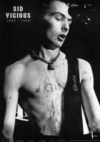Sid Vicious Poster 1957 - 1979 In Concert Rare 24x36