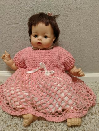 Madame Alexander Brunette Kitten Baby Doll 1962 19 "