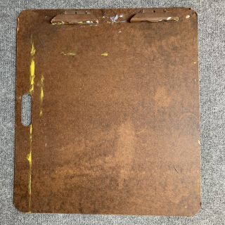 Vintage Clip Board Large 22 " X 25 " Double Artists Carry Clipboard Brown Rare