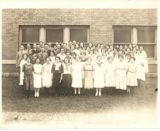 Class Of 1910 Photograph Pre - Wwi School Photo Rare Vintage