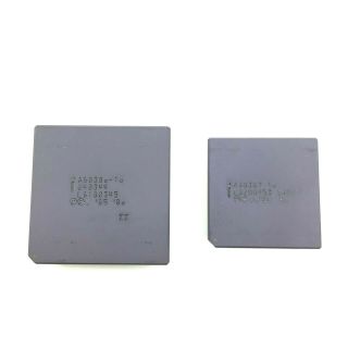 Intel A80386dx - 16 Cpu / A80387 - 16 Fpu Rare Vintage Set Plus 4 30 - Pin 256k Simms