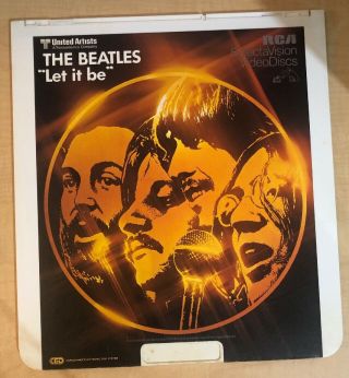 The Beatles Let It Be 1981 Rare Ced Videodisc Rca Selectavision Out Of Print Htf