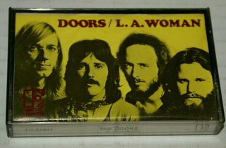 The Doors La Woman Rare 1971 Early Pressing Cassette Tape Vg,  To Nm Htf Oop