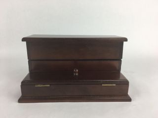 Rare Vintage Wooden Desktop Organizer Tabletop Stationary Desk