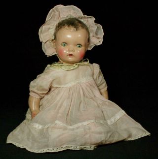 Vintage Antique Unmarked 22 - Inch Composition Baby Doll Early 1900 