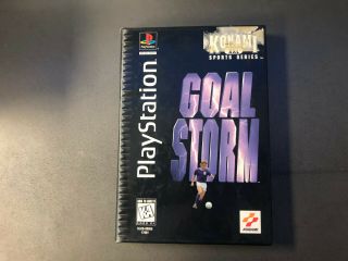 Goal Storm (sony Playstation 1,  1995) Black Long Box Rare