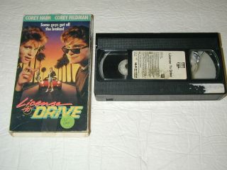License To Drive Corey Feldman,  Corey Haim 1988 Cbs Fox Vhs Rare,  Htf,  Oop