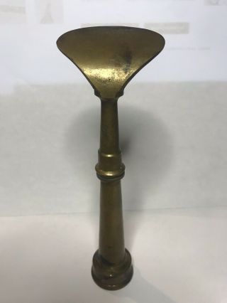 Vintage Antique Spoon Shape Brass Nozzle 7”