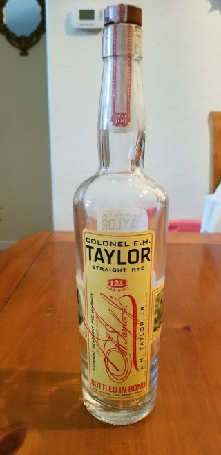 Rare Colonel E.  H.  Taylor Small Batch Bourbon 750 Ml Whiskey Bottle In Bond